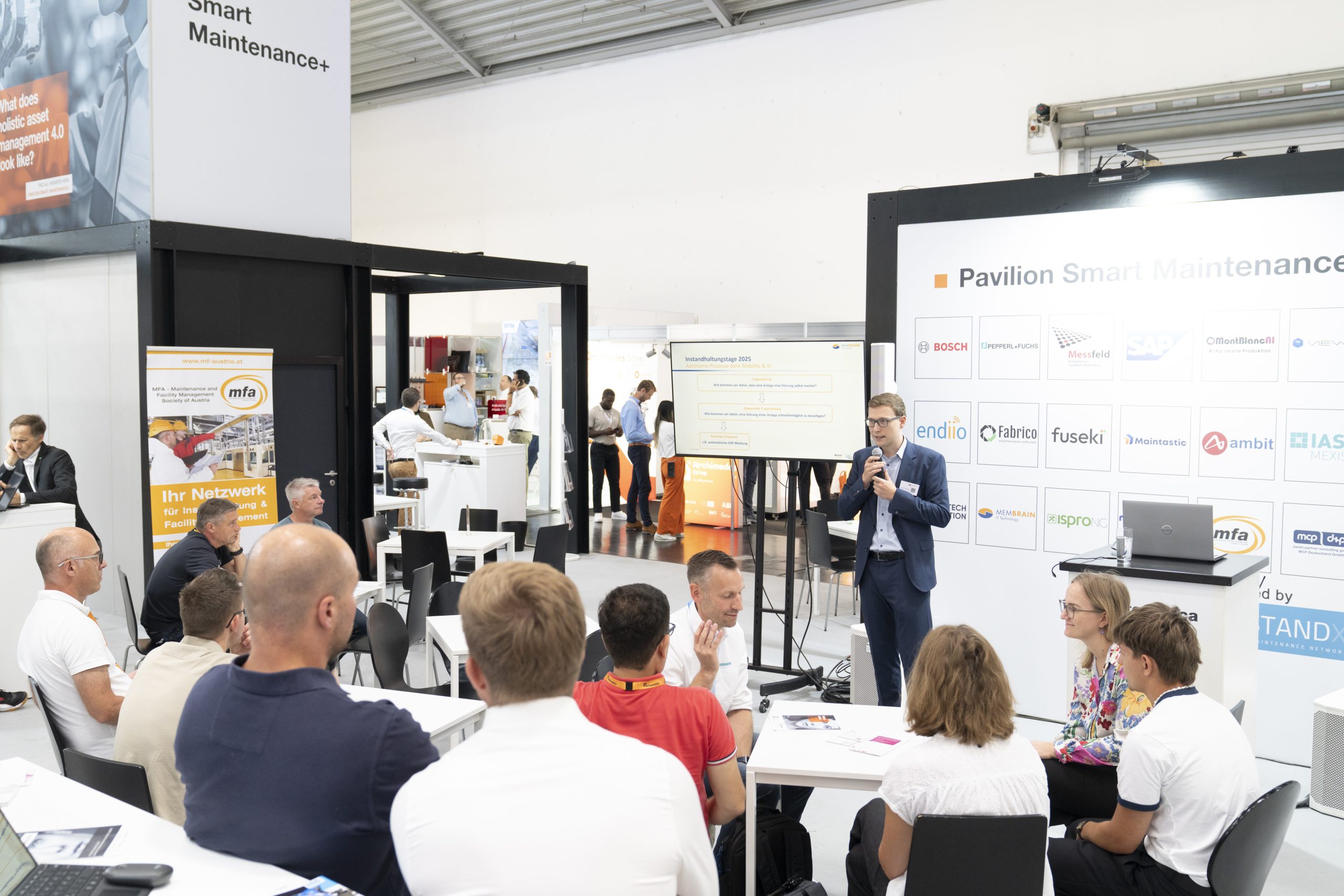 Fachvortrag und Austausch im Pavilion Smart Maintenance+ auf der automatica