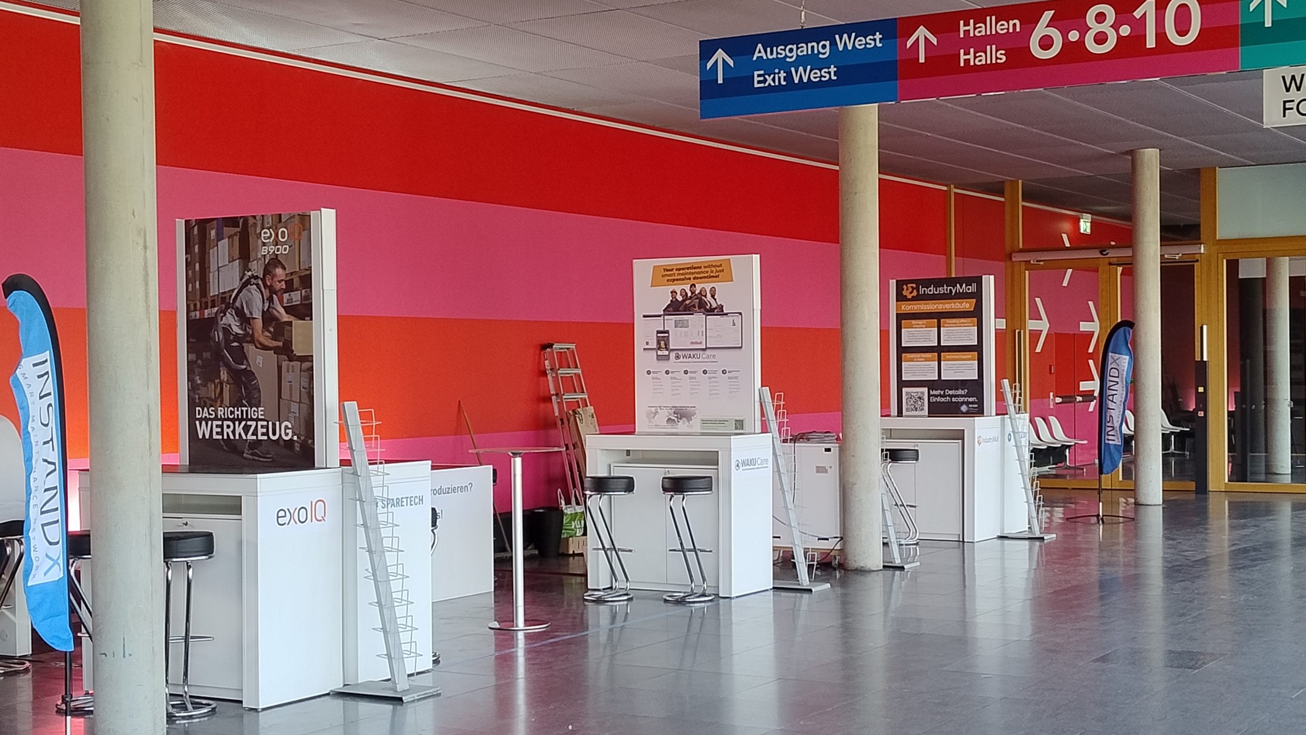 Impression der Smart Maintenance Lounge auf der LogiMAT 2026